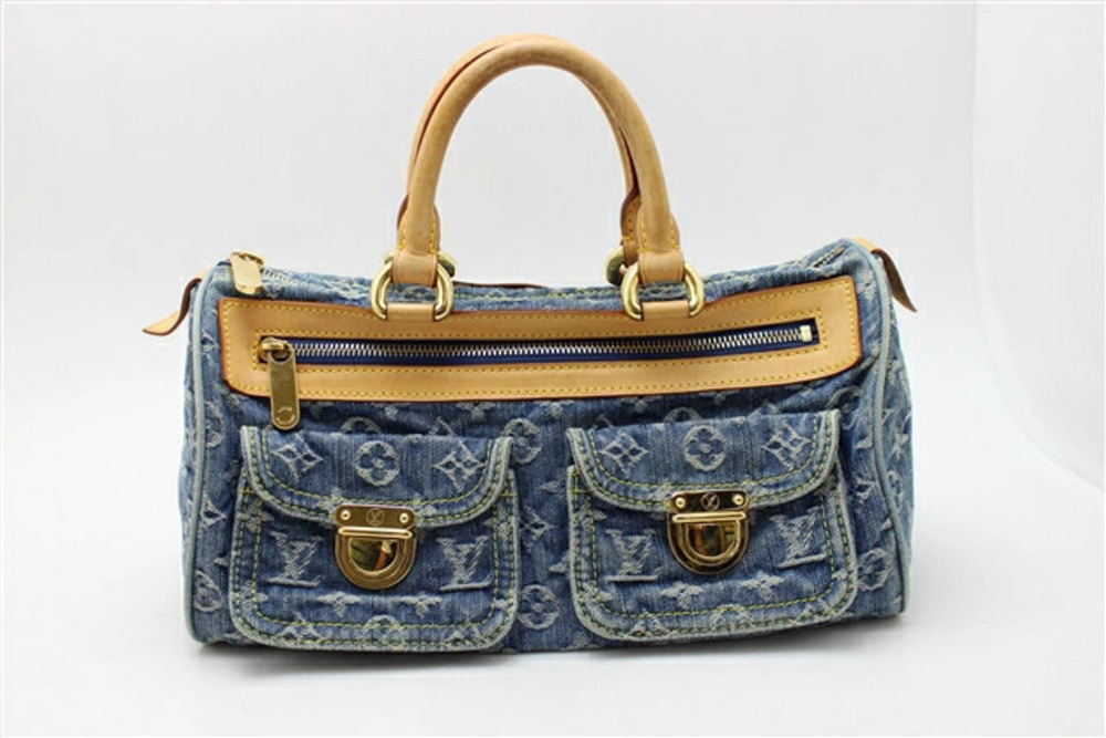 LOUIS VUITTON bag handbag Neo Speedy mono denim